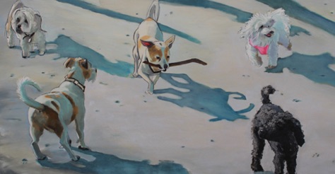 Small Dog Walk one
17.5 x 36
oil and charcoal on aluminum Small Dog Walk one
17.5 x 36
oil and charcoal on aluminum